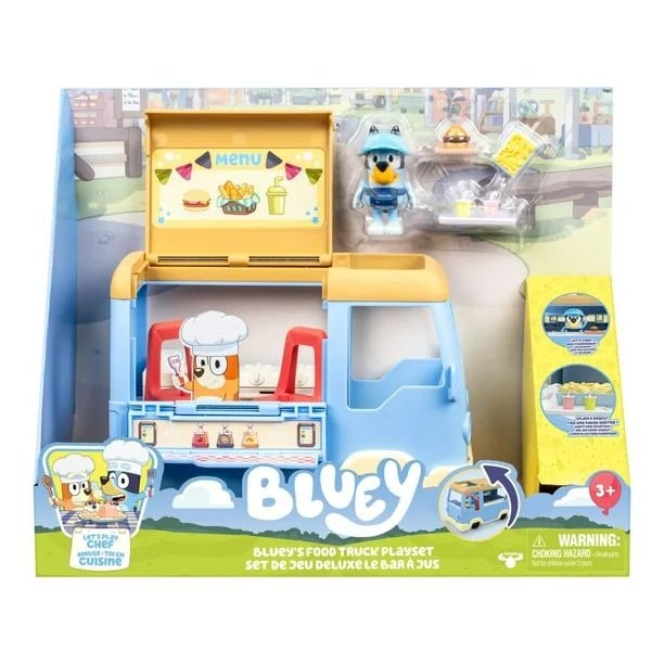 Bluey Transforming Food Truck Playset with Bluey Figure