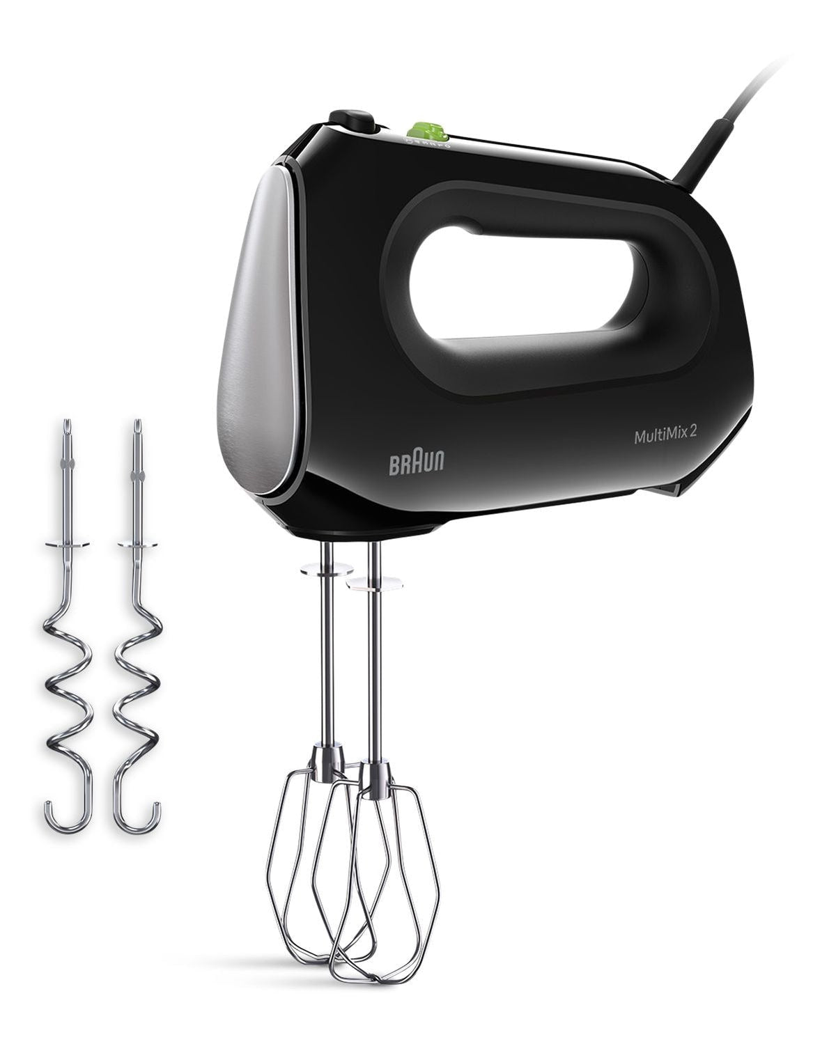 Braun MultiMix 2 5-Speed Hand Mixer, Includes MultiWhisk Beater, 250W, Black