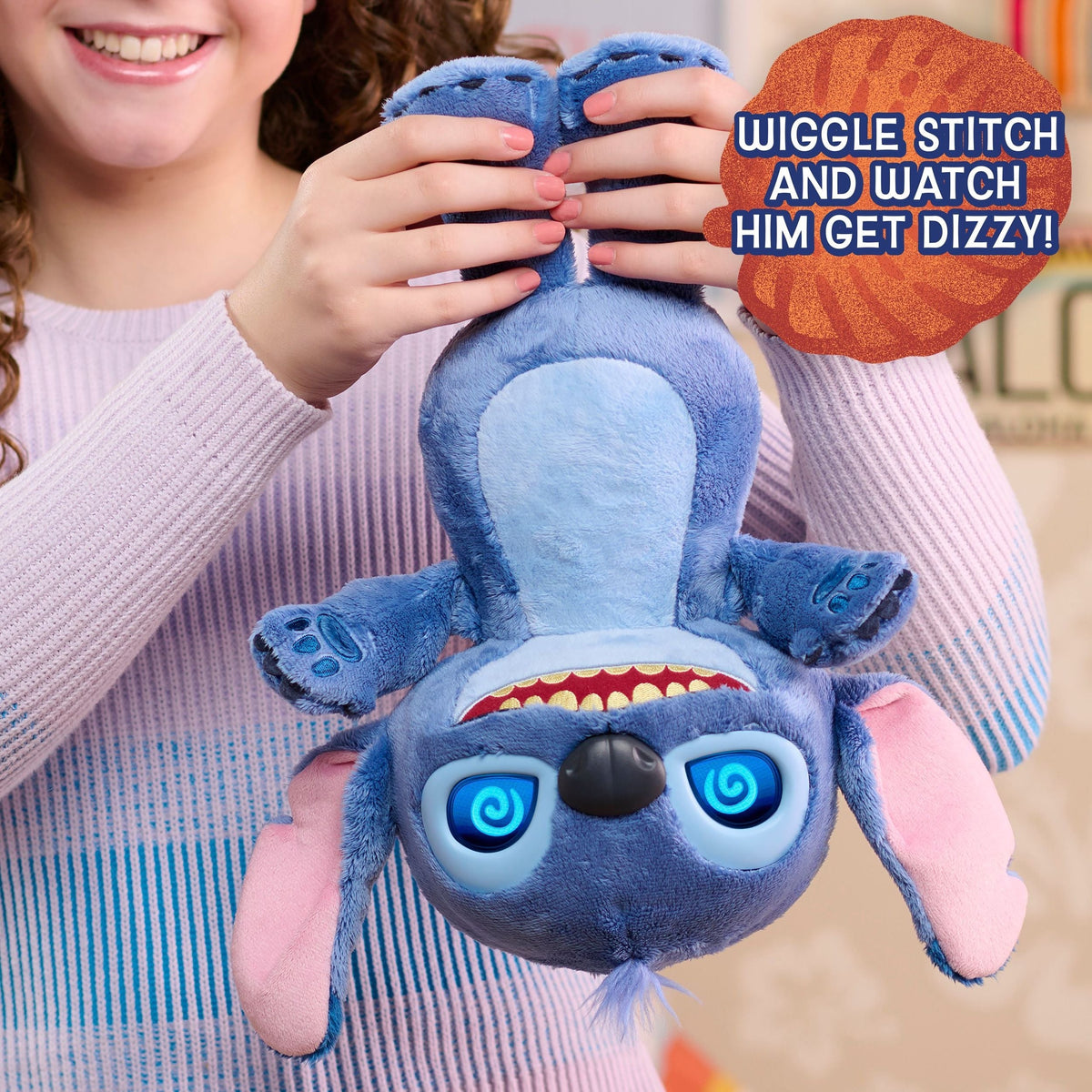 Disney Lilo and Stitch Feature Interactive Plush, 11-in