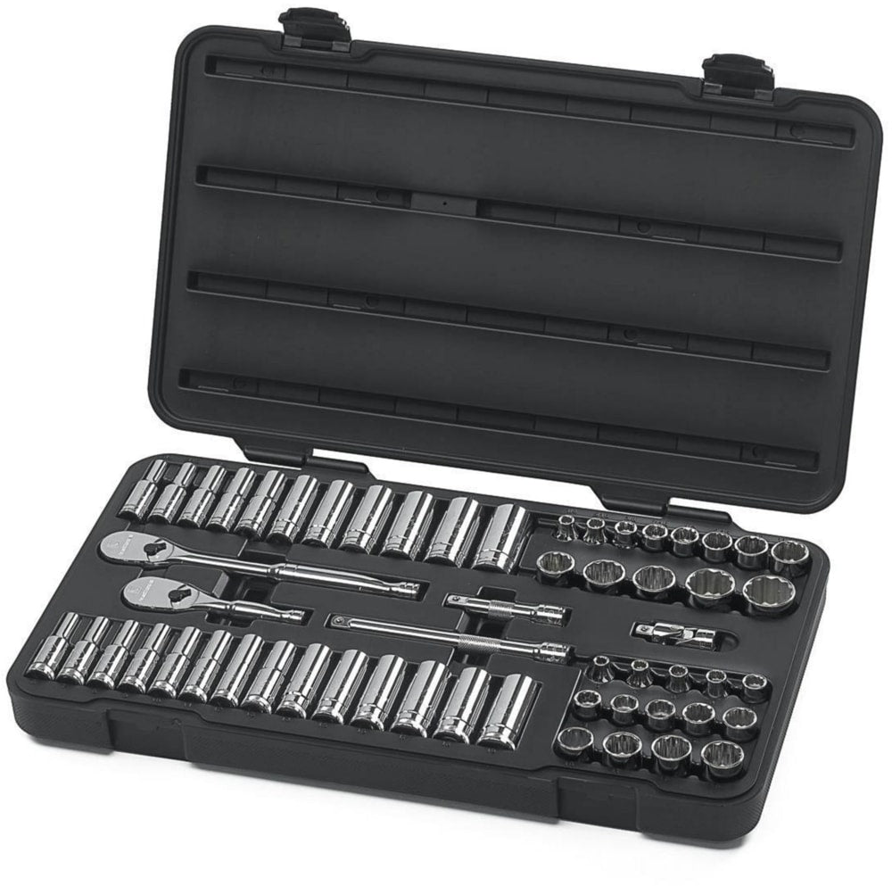 GearWrench 3/8-in Drive Tool Socket Set 57-pc, Chrome Plating