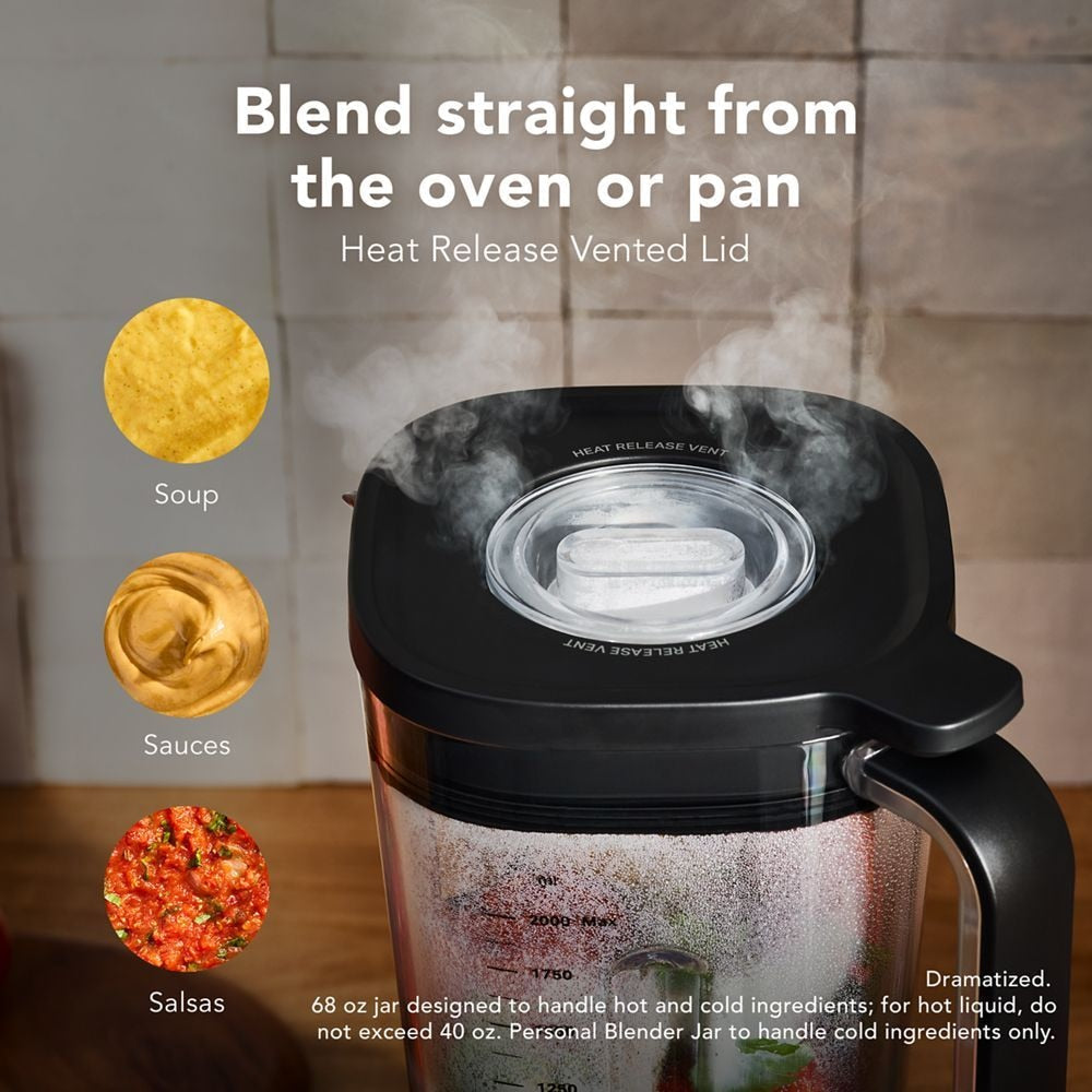 KitchenAid Single Blender with Jar, Precision Control, Black