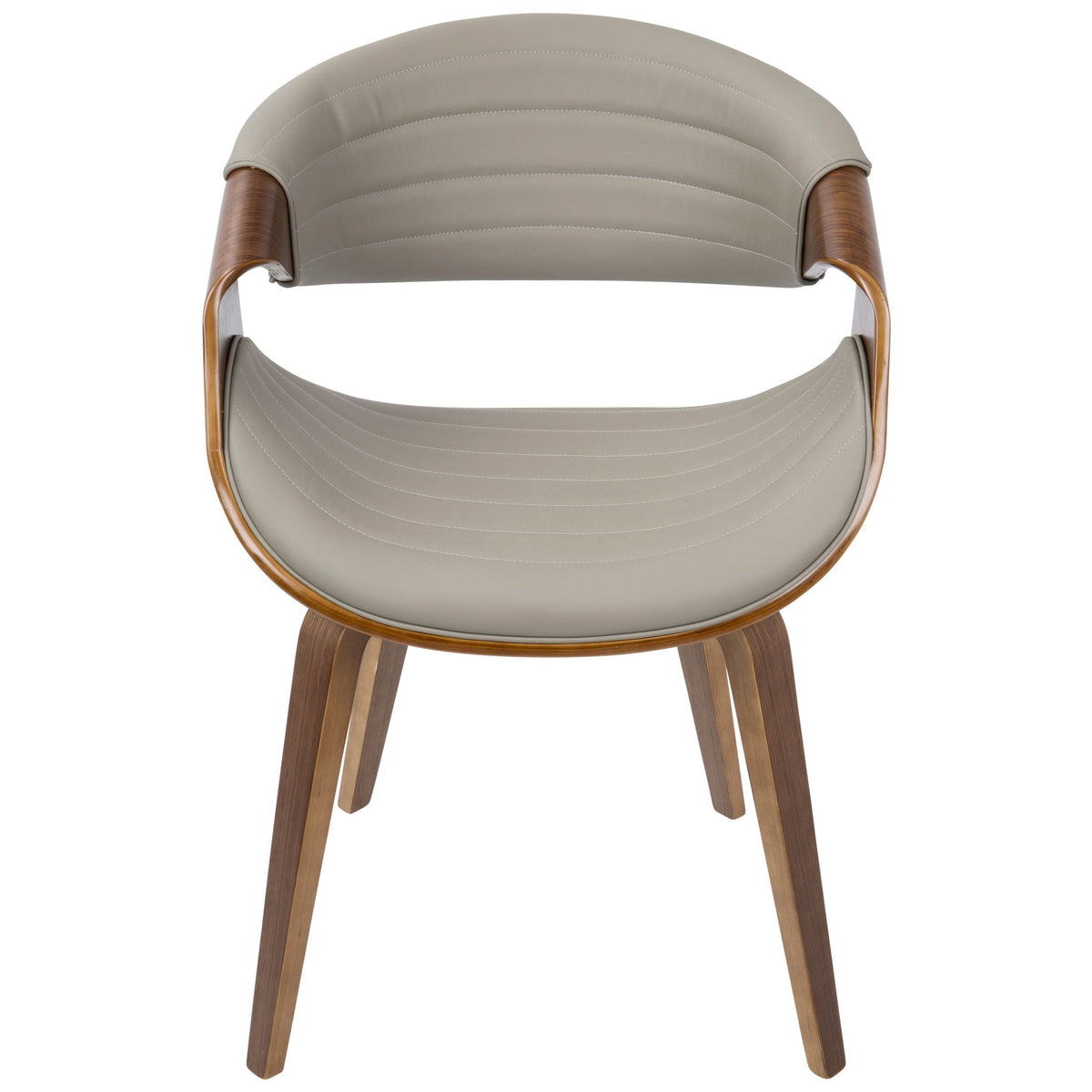 Lumisource Symphony Faux Leather Dining/ Accent Chair, Grey