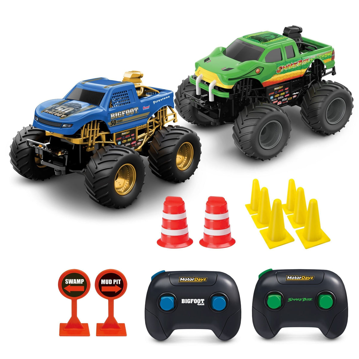 MotorDayz RC Monster Truck Twinpack - 1:24 Scale