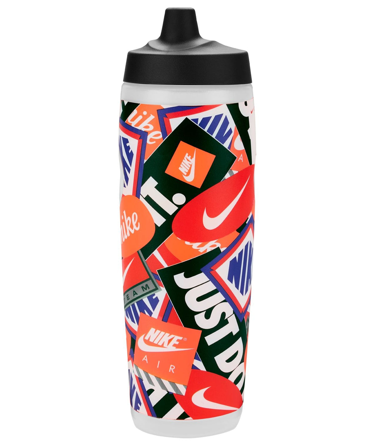 Nike Refuel 24-oz Orange Graphic Squeezable Water Bottle