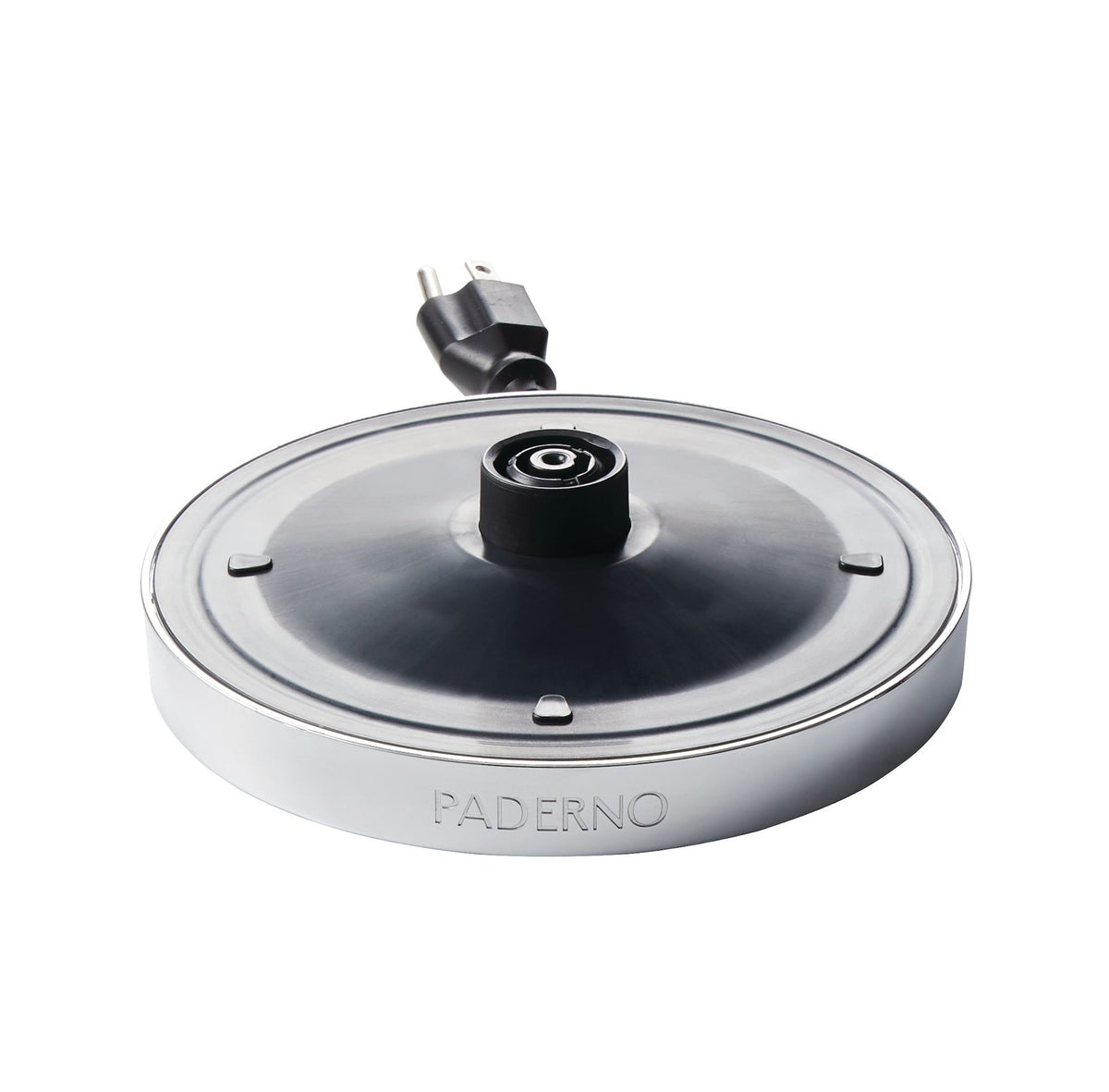 PADERNO Cordless Electric Kettle with Auto Shut Off, Black Stainless Steel, 1.7L