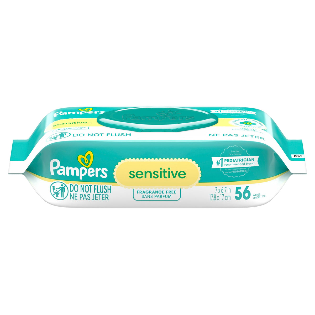 Pampers Sensitive Baby Wipes 1X Pop-Top, 56 Count