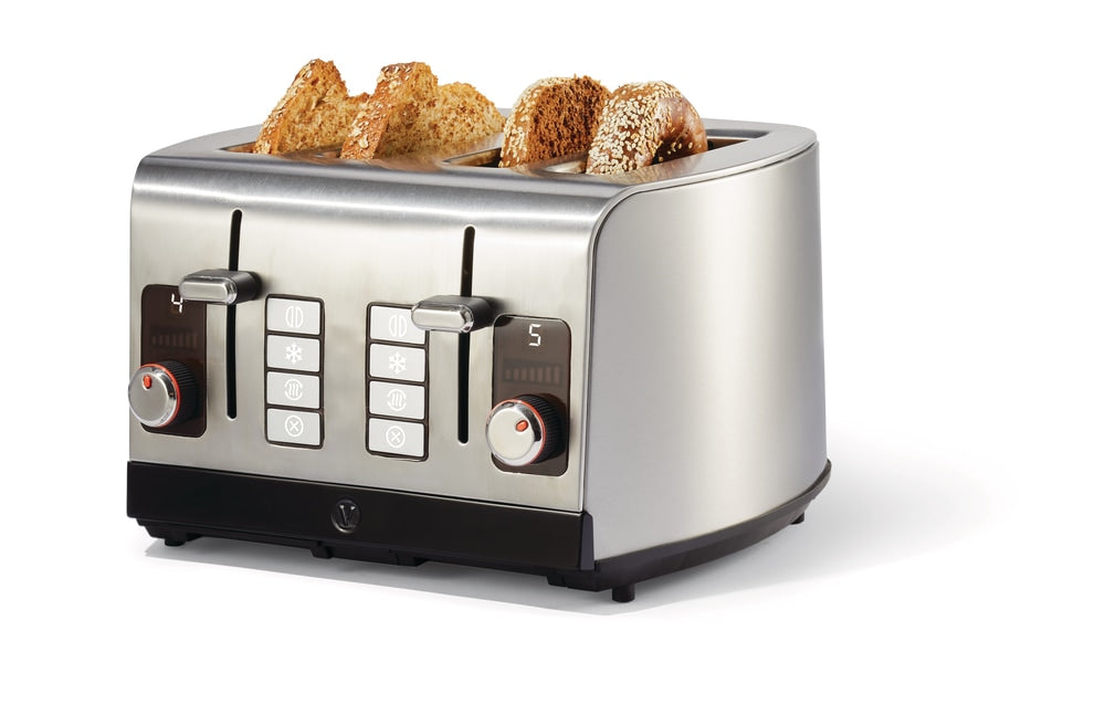 Vida by PADERNO Digital Stainless Steel Toaster, 4-Slice