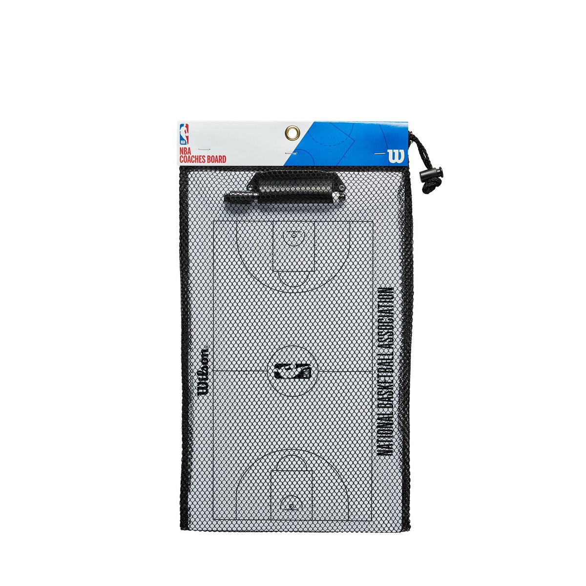 Wilson NBA Coaches Dry Wipe Erase Board, Plastic, White