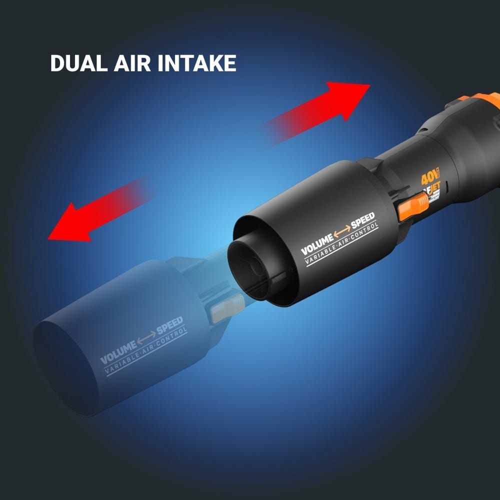 WORX WG585.9 Nitro 40V Power Share LeafJet Cordless, Brushless Leaf Blower, Tool Only
