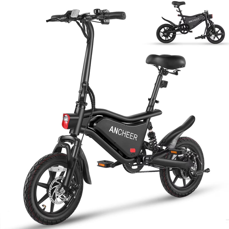 ANCHEER Peak 500W Electric Bike for Adults, Foldable Electric Bikes with 48V 374Wh Battery, 14 in Electric Bicycle for Men Women, LCD Digital... G9