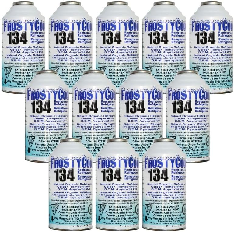 134 AC Replacement Refrigerant for R134a with R134 R12 AC Refrigerant 6oz. (Pack of 12) B5