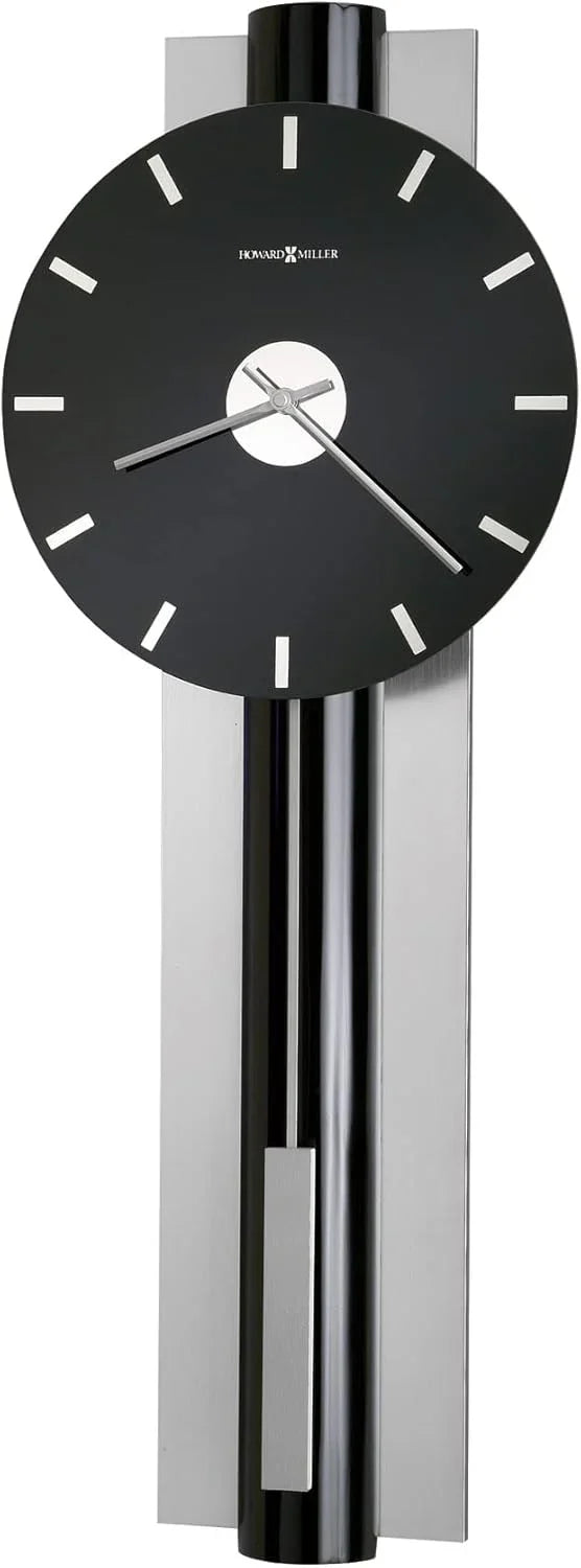 Wall-mounted clock, quartz movement, battery-powered, pointer-style analog display, rectangular pendulum, decorative sturdy frame, nickel-plated surface, wall-mounted installation, perfect home decoration alarm clock Z0