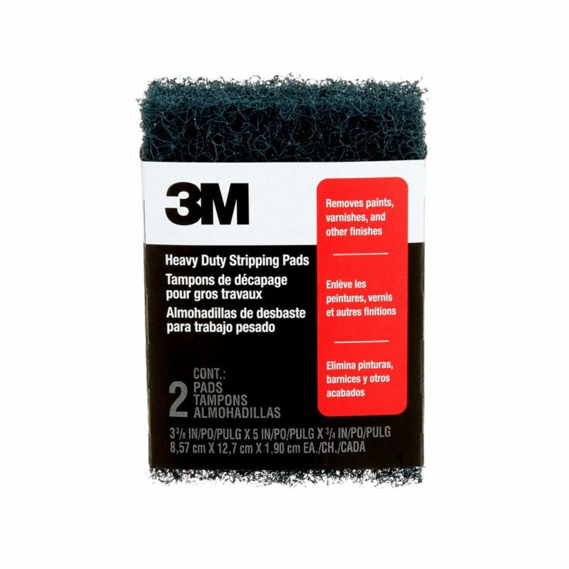 3M Heavy Duty Stripping Pad for Flat Surfaces, 2-pk G3