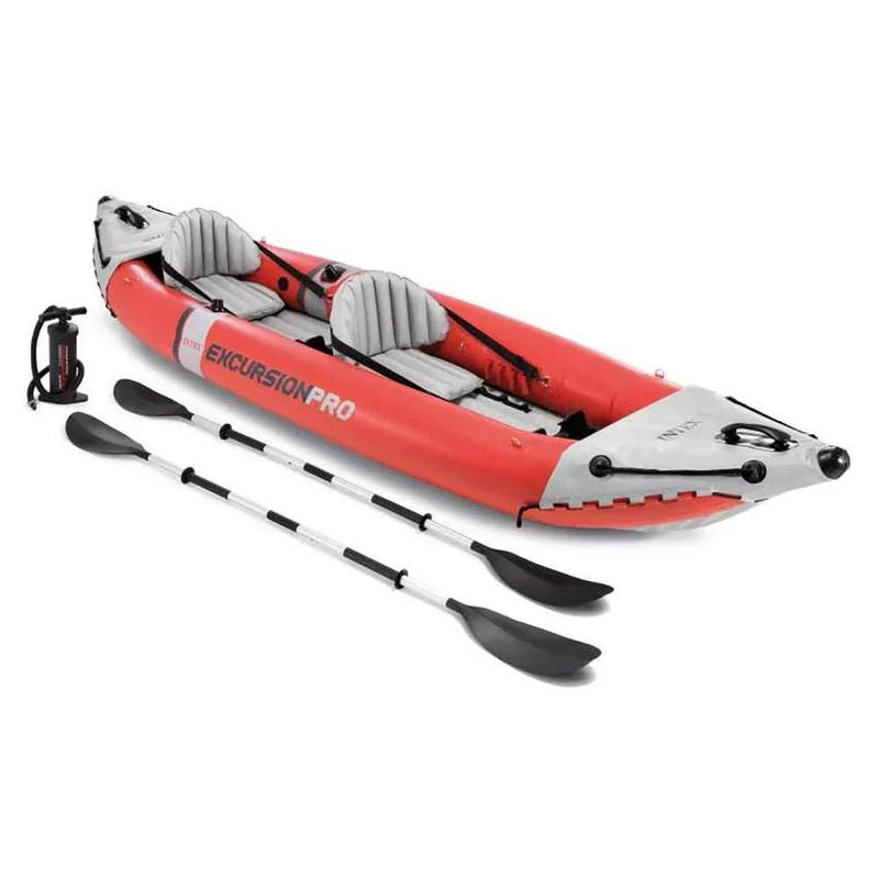 2 Person Vinyl Inflatable Kayak with Aluminum Oars E7