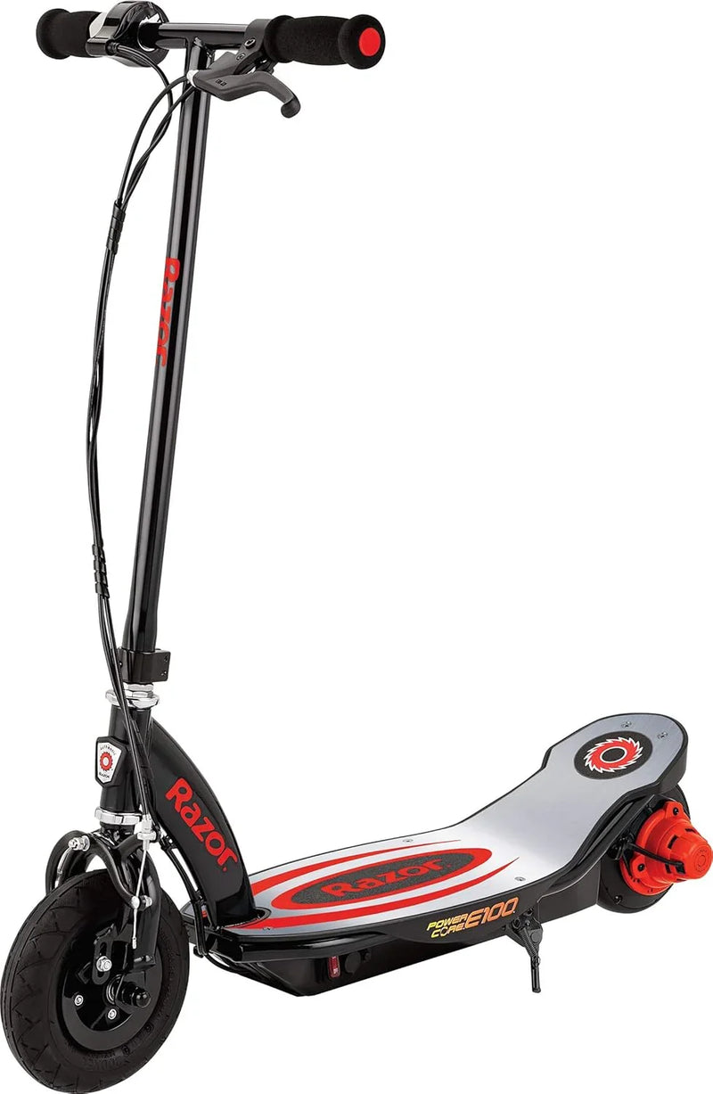 An electric scooter suitable for children over 8 years old - 100-watt hub motor, 8-inch inflatable tires, maximum speed of 11 miles per hour, maximum running time of up to 60 minutes, suitable for users weighing no more than 120 pounds. B8