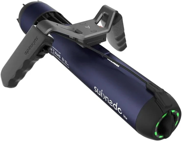 Underwater Scooter Lite, Water Sports Diving Scooter with Removable Handle, Compact and Portable Water Scooter for Adults&Kids, Scuba Diving Snorkeling Sea Scooter Multiple Uses, Blue V7