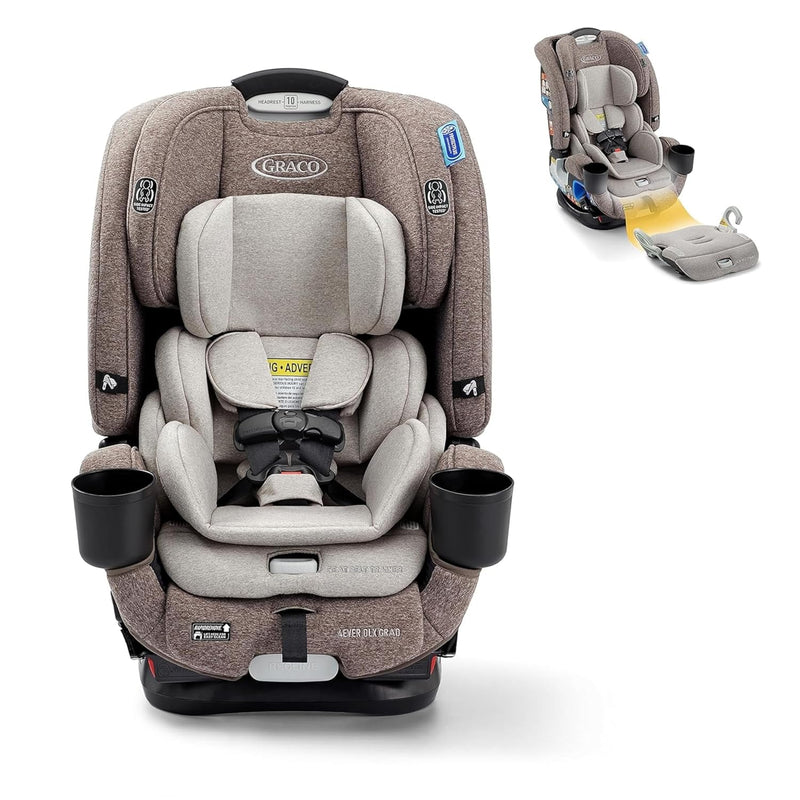 4Ever DLX 4-in-1 Car Seat, Charlie | Infant to Toddler Car Seat, with 10 Years of Use | Rear-Facing, Forward-Facing and Booster Modes | Safe, Comfortable and Convenient F8