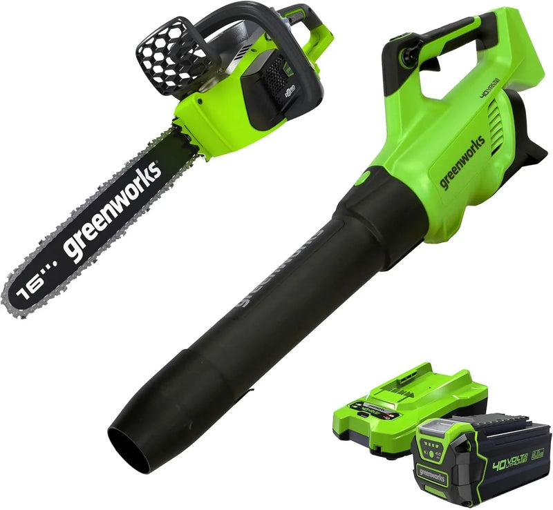 40V 16-inch electric saw, equipped with 4Ah USB battery (power bank) and standard charger S5