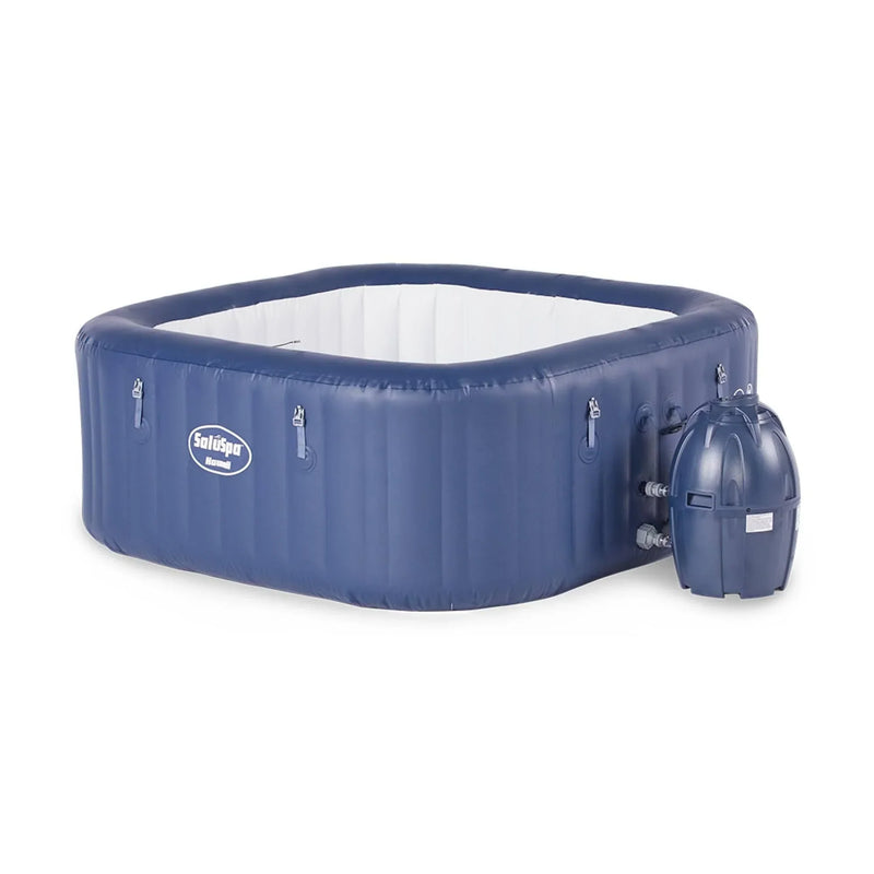 6 Person Inflatable Tub Spa with Pump, Blue K4