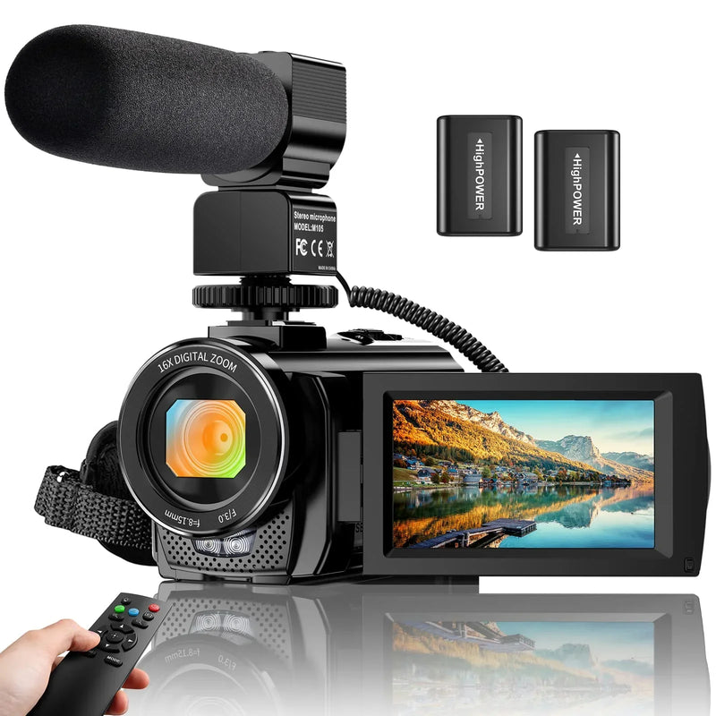 Video Camera Vlogging Camera Recorder FHD 1080P W8