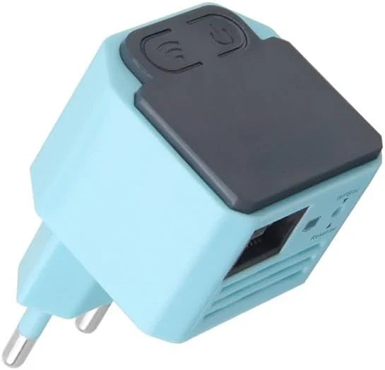 Wireless network dead zone problem Simple installation 300Mbps wireless signal enhancer and access point N300 Wireless signal extender - (Color: Blue) E1