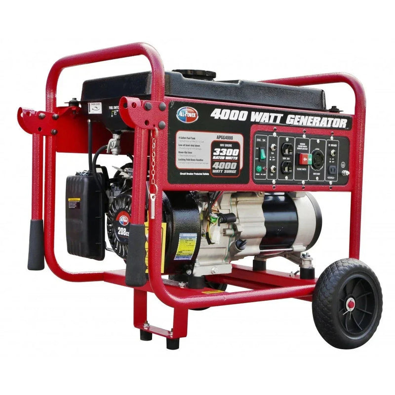 4000 Watt Generator APGG4000, 4000W Portable Generator for Home Use Power Backup, RV Standby, Hurricane Damage Restoration Power Backup, EPA Certified L0