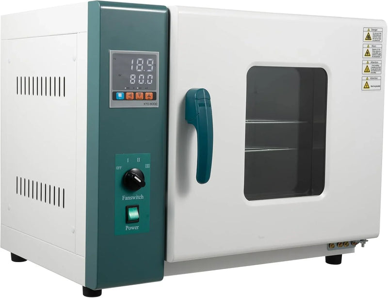 110V 1000W Horizontal Electric Blast Drying Oven 45L/12Gal Lab Forced Air Convection Drying Oven with Intelligent Temperature Controller for Industrial, Schools, Research Institutes N8