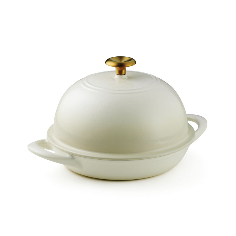 9.5" Enameled Cast Iron Bread Oven - Latte T8