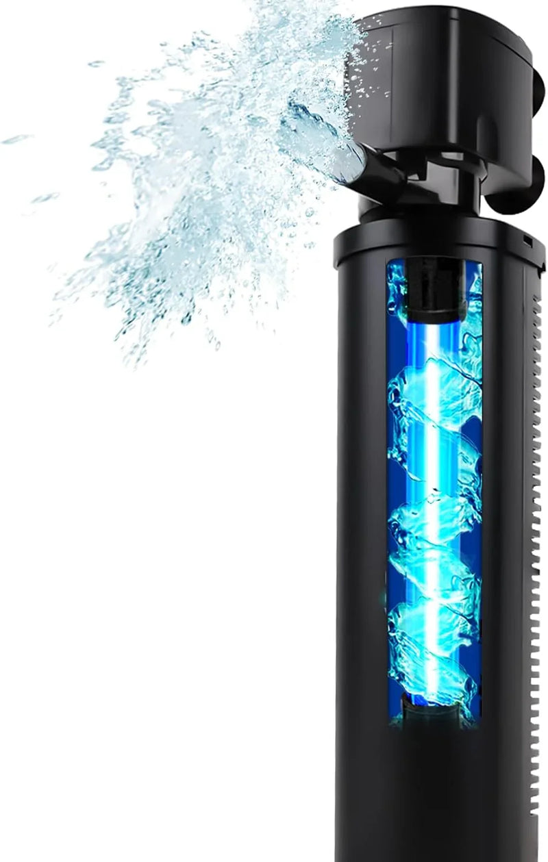 600GPH Cold Plunge Filter Small Pool Filter for Up to 1000 Gal Ice Bath Hot Tub Cloudy Water Cleaner with Green Clean Machine fof Cold Pod H4