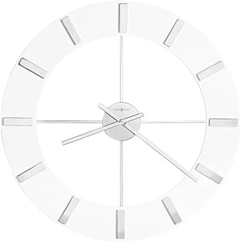 Wall-mounted clock II 549-476 - 30-inch ultra-large size with glossy white surface, equipped with quartz movement A0