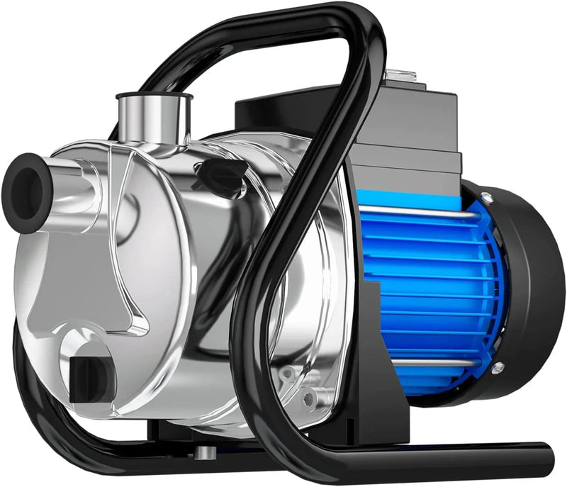1.6 HP Portable Water Transfer Pump 1500 GPH Electric Shallow Well Pump Garden Booster Pumps for Draining Irrigation Lawn Farm Water Removal N2