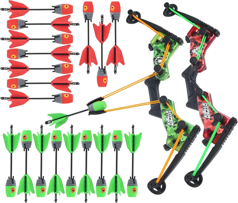 2. Master Controller Bow, 20 Zynix Whistle Arrows, 2 Parachute Replacement Parts, 2 Shoulder Straps and 4 Arrow Bags - Long-distance Outdoor Equipment M0