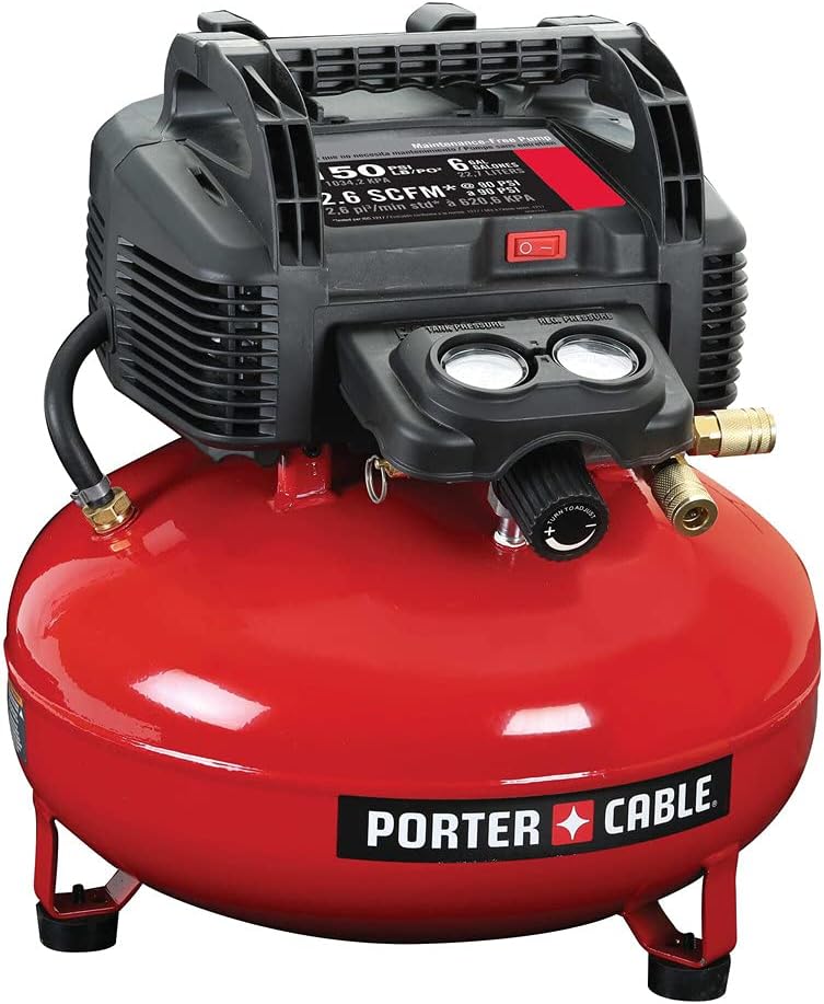 Air Compressor, 6-Gallon, Pancake, Oil-Free (C2002-ECOM) Z8
