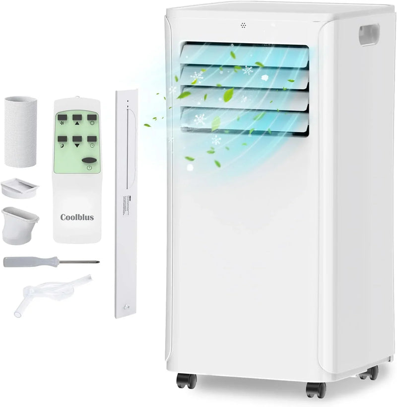 8500 BTU Portable Air Conditioners Cool Up to 360 Sq.Ft,3 IN 1 portable ac unit with Remote Control/LED Display/24Hrs Timer/Window Installation Kit & Screwdriver,White P2