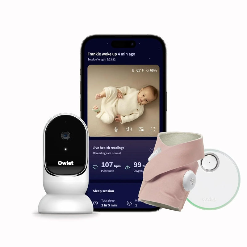 Two-channel camera tracking and notification function, which can monitor the baby's heart rate and blood oxygen level in real time, and display the results in 1080p high-definition through WiFi video for viewing. P3