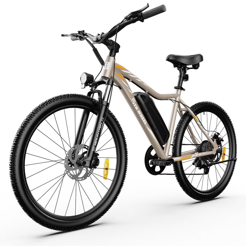 5TH WHEEL W17B 26 in Electric Bike for Adult, 500W Peak Electric Bike with 36V 10.4Ah Removable Battery, Electric Bicycle with 7 Speed, UL2849 B4