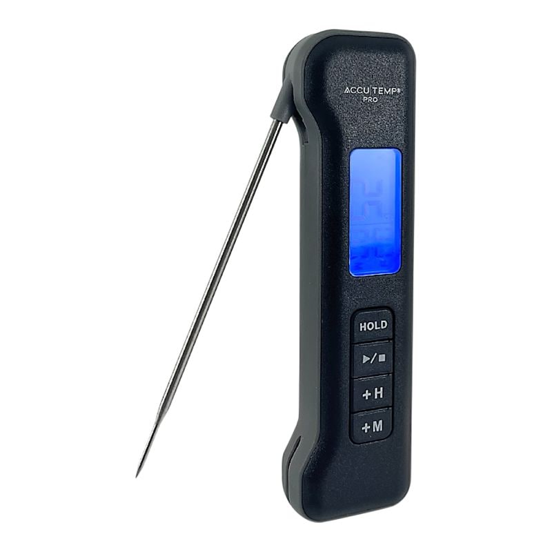 Accutemp Pro Digital Instant Read Cooking/Meat Thermometer with Backlight Display, Black/Grey F0