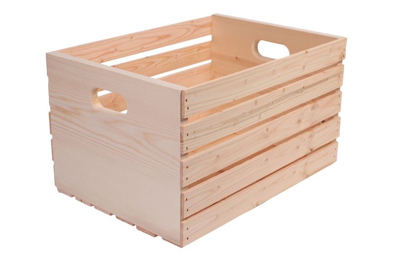 Adwood Solid Pine Wood Storage Crate, 20-in L1