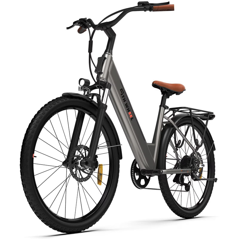 5TH WHEEL W18B Electric Bike for Adult with 350W Motor, 26 in Electric Mountain Bike with 36V 10.4Ah Removable Battery Ebike, Electric Bicycle... H6