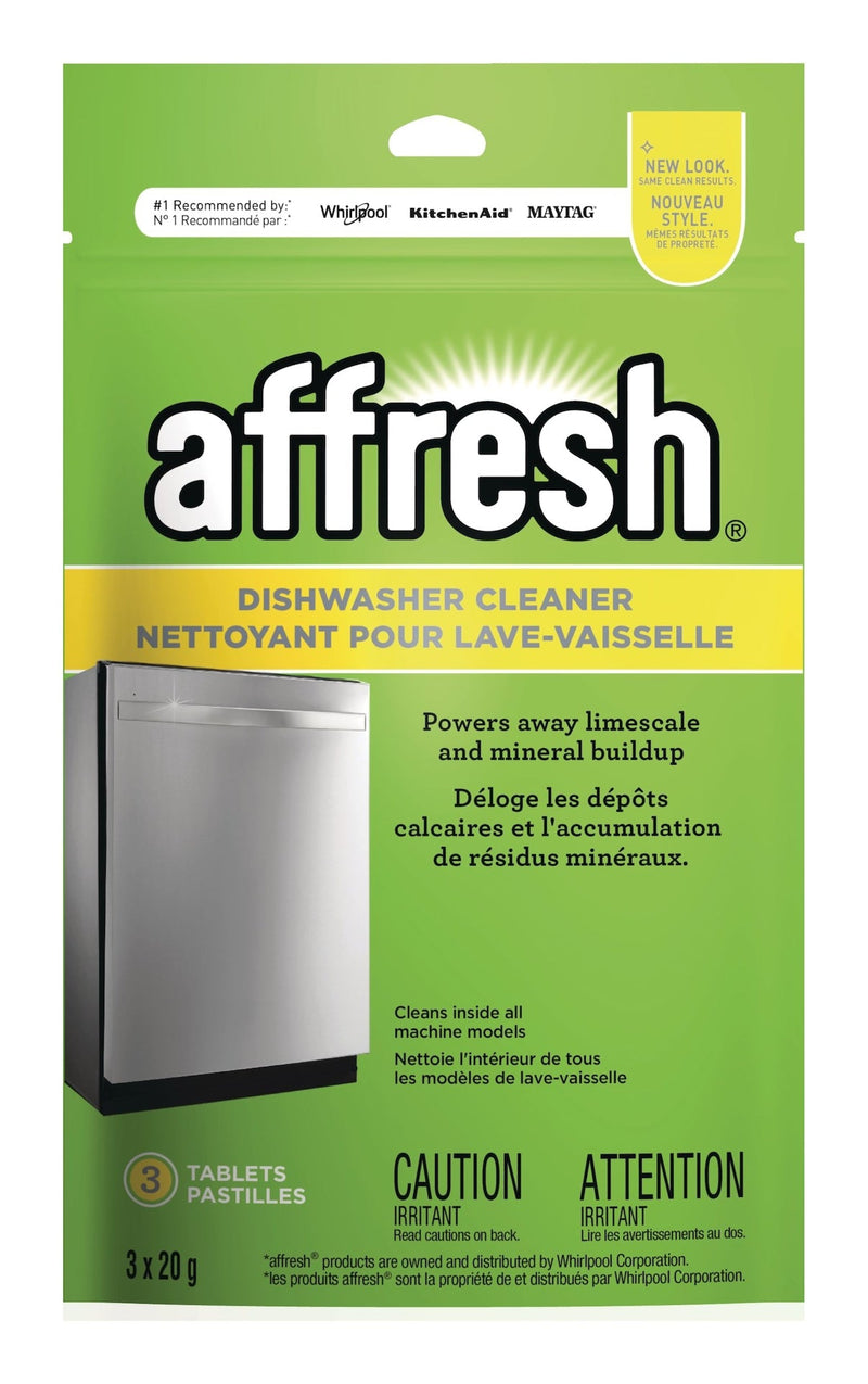 Affresh Dishwasher Cleaner Tabs, Fresh Scent, 20-g, 3-pk P0