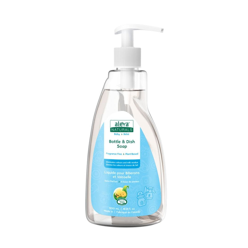 Aleva Naturals Bottle and Dish Soap, Fragrance Free, 500-mL F2