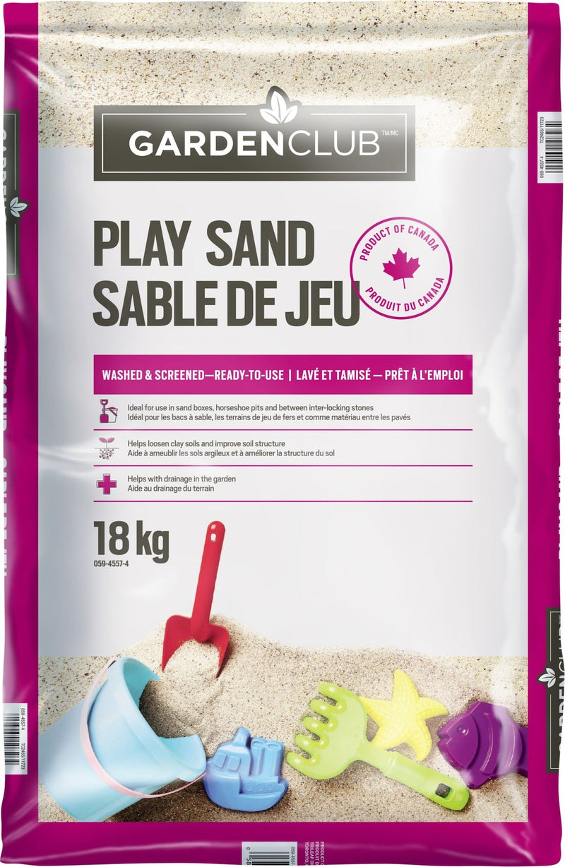 All Purpose Fine Granulated Washed Sandbox Play Sand, 18-kg E5