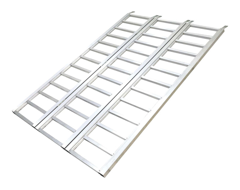 Aluminum Tri-Panel Loading Ramp with Adjustable Straps, 77 x 50-in, 1500-lb V5