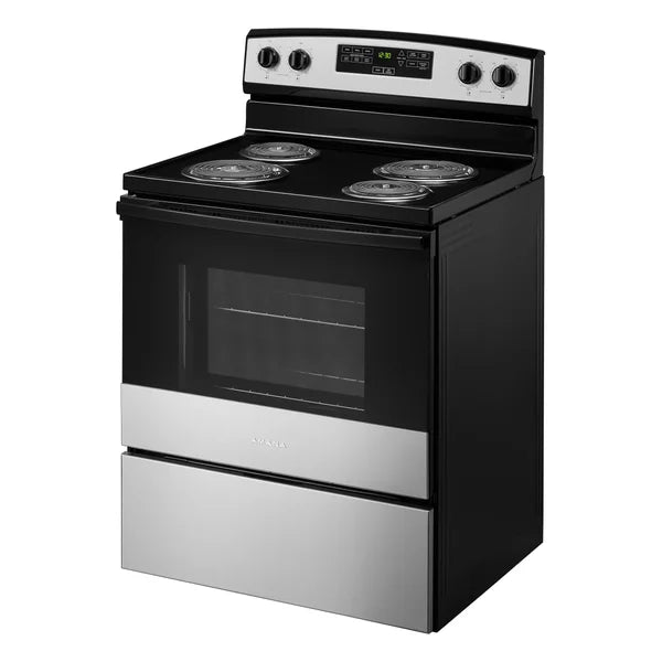 Amana 30 in. 4.8 cu ft. Electric 4 Element Range with Bake Assist K6