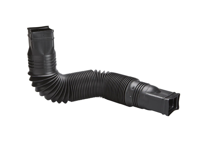 Amerimax Canada Flex-a-Spout Vinyl Downspout Extension, Rust-proof, Black Y1