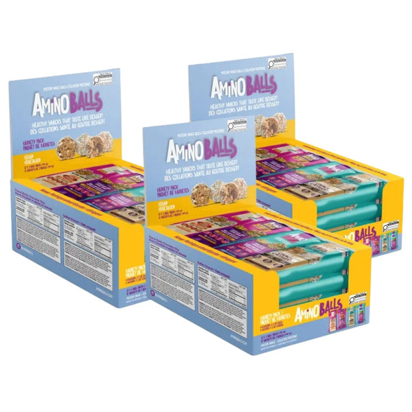 Amino Balls Vegan Protein Variety Pack, 36 x 40 g U2