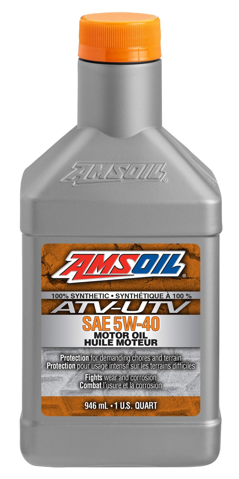 Amsoil 946-mL 100% Synthetic 5W40 ATV/UTV Engine Oil Q7
