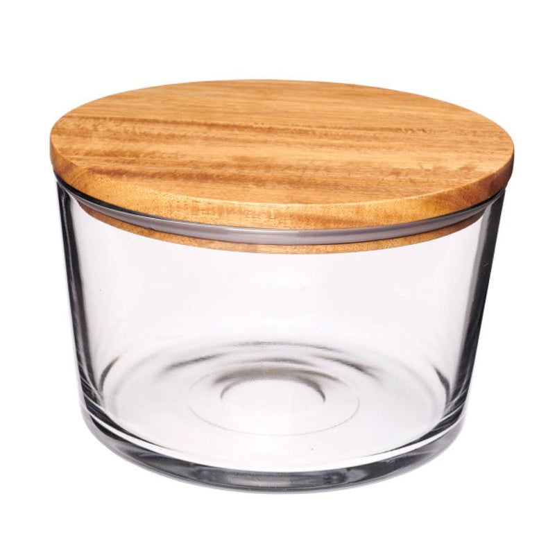 Anchor Hocking Large Bowl with Acacia Lid T8