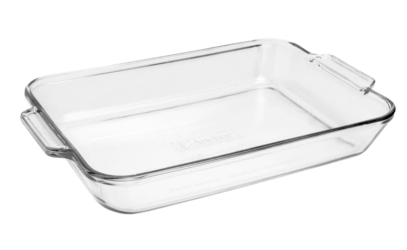 Anchor Hocking Oven Originals Glass Rectangular Utility Dish, 3-L Q2