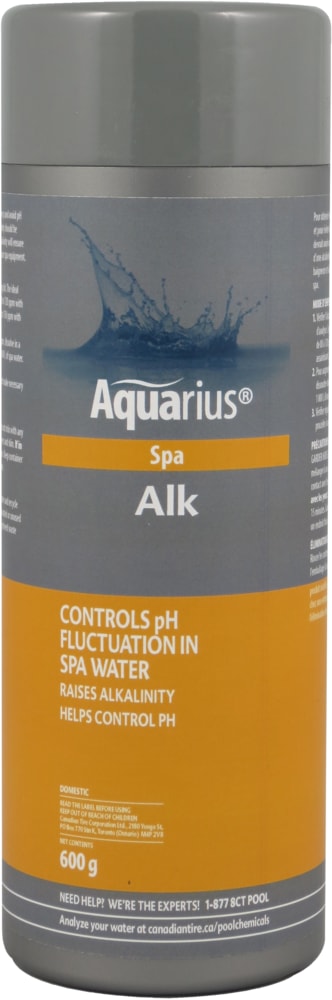 Aquarius Alk Spa Alkaline Booster, 600-g U0
